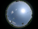 Hemispherical photo in the rural station